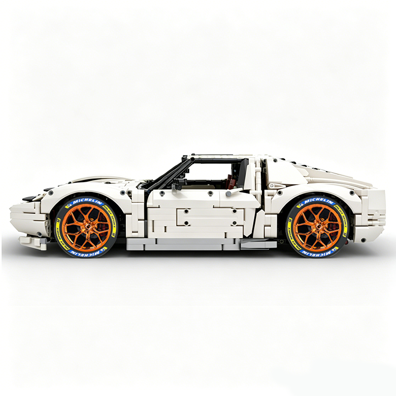 MOC-119000 1:8 Sports Car Lamborghini Miura Concept Building Block Set 3435pcs Collectible Model Kit with Custom Wheels