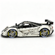 MOC-202525 1:8 Sports Car McLaren F1 GTR Concept Building Block Set 3473pcs Collectible Model Kit with Custom Wheels