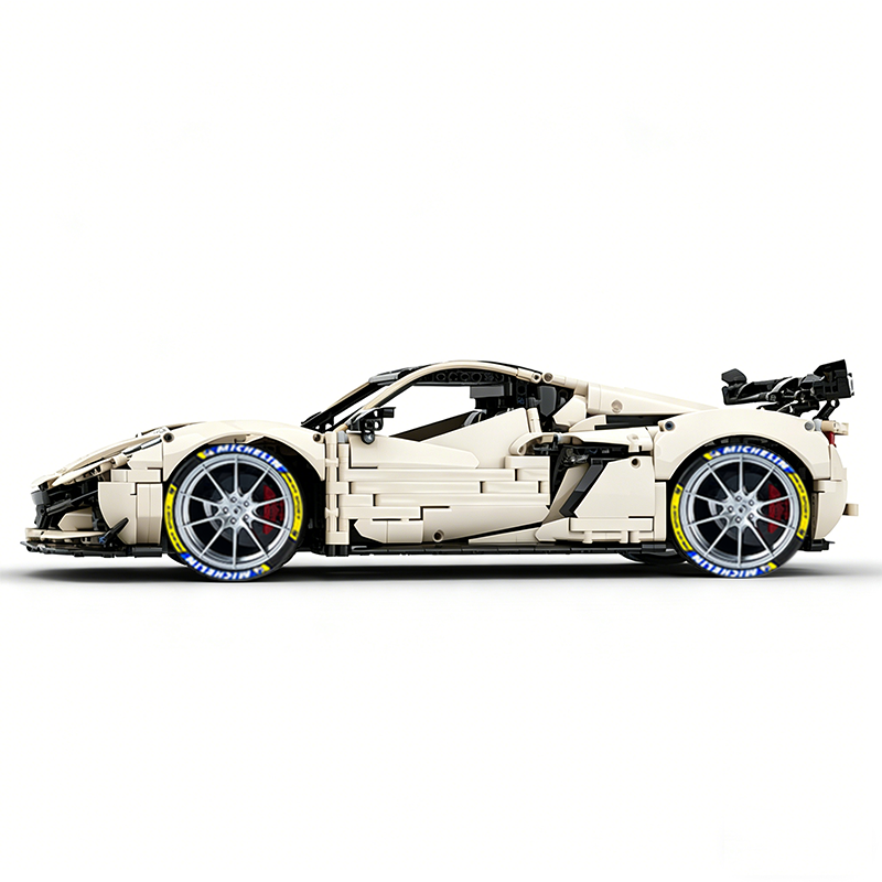 MOC-216686 1:8 Sports Car Corvette ZR1 2025 Building Block Set 3646pcs Collectible Model Kit with Custom Wheels