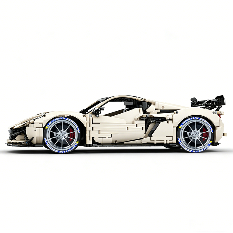 MOC-216686 1:8 Sports Car Corvette ZR1 2025 Building Block Set 3646pcs Collectible Model Kit with Custom Wheels