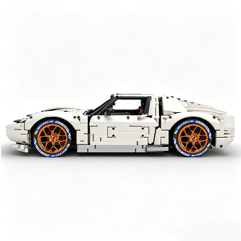 MOC-119000 1:8 Sports Car Lamborghini Miura Concept Building Block Set 3435pcs Collectible Model Kit with Custom Wheels