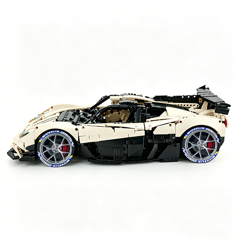 MOC-215951 1:8 Sports Car Gordon Murray Automotive T.50s Building Block Set 3427pcs Collectible Model Kit with Custom Wheels