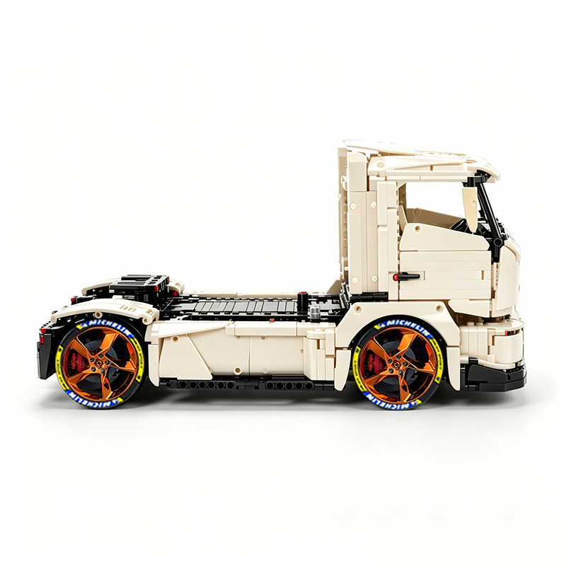 MOC-88792 1:11 Sports Car Race Truck Building Block Set 2064pcs Collectible Model Kit with Custom Wheels