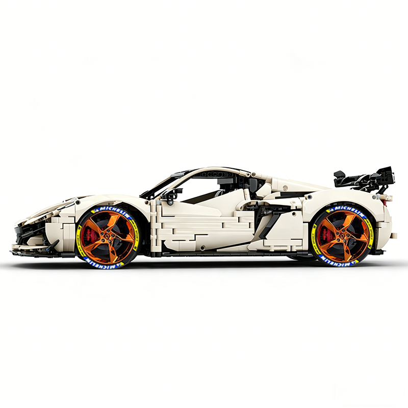 MOC-216686 1:8 Sports Car Corvette ZR1 2025 Building Block Set 3646pcs Collectible Model Kit with Custom Wheels