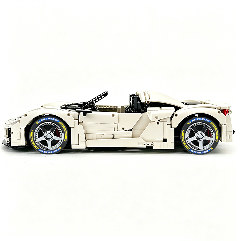MOC-159171 1:8 Sports Car Porsche 918 Building Block Set 2266pcs Collectible Model Kit with Custom Wheels