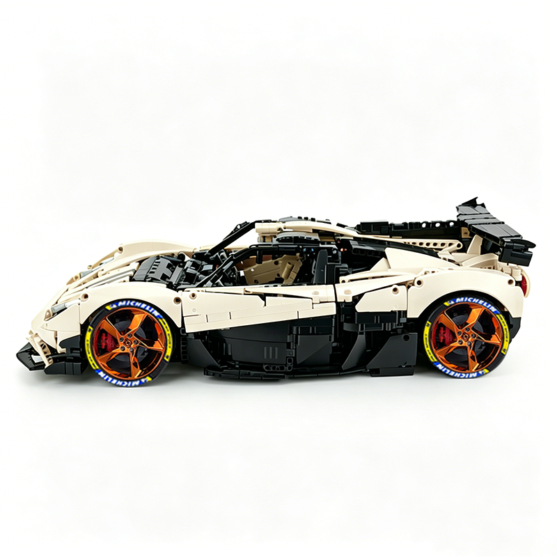 MOC-215951 1:8 Sports Car Gordon Murray Automotive T.50s Building Block Set 3427pcs Collectible Model Kit with Custom Wheels