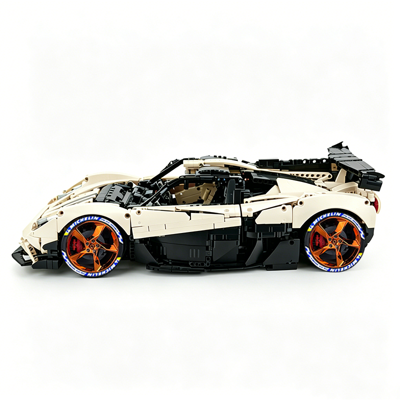 MOC-215951 1:8 Sports Car Gordon Murray Automotive T.50s Building Block Set 3427pcs Collectible Model Kit with Custom Wheels