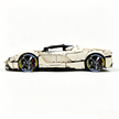 MOC-194680 1:8 Sports Car Ferrari LaFerrari Building Block Set 3636pcs Collectible Model Kit with Custom Wheels