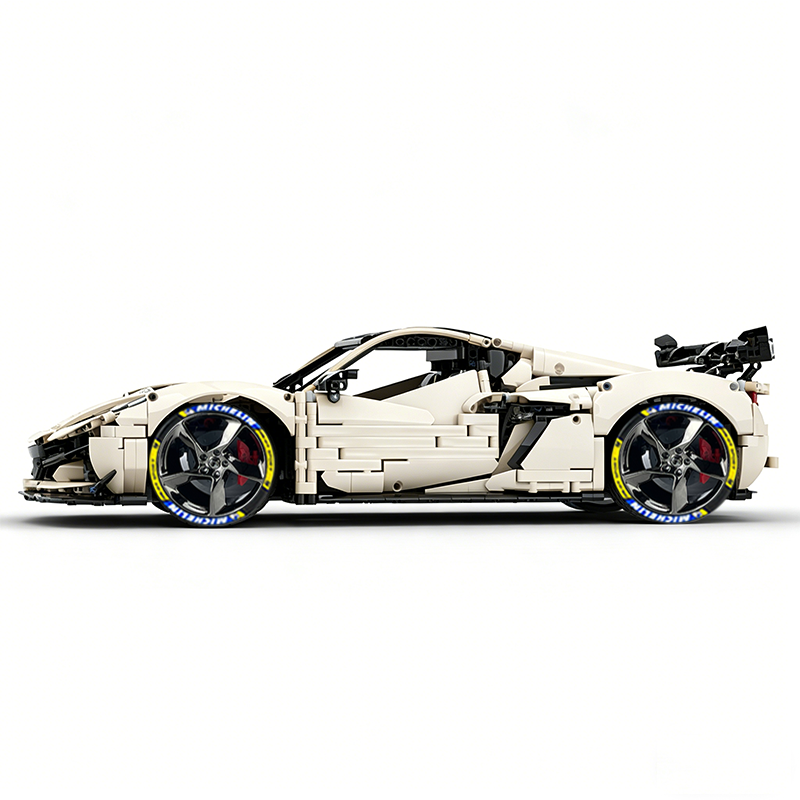 MOC-216686 1:8 Sports Car Corvette ZR1 2025 Building Block Set 3646pcs Collectible Model Kit with Custom Wheels