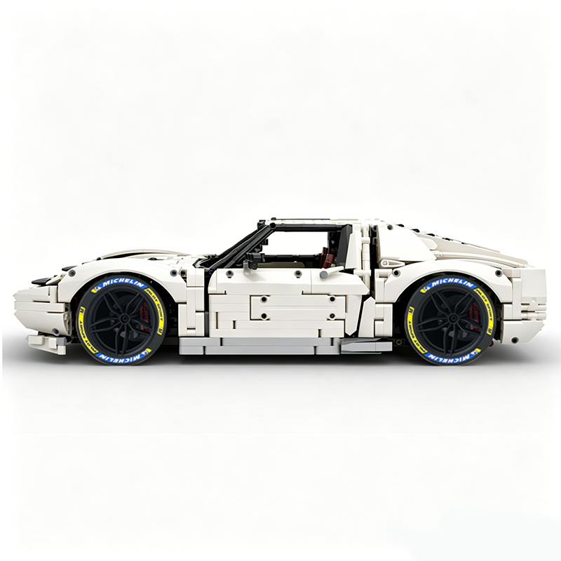 MOC-119000 1:8 Sports Car Lamborghini Miura Concept Building Block Set 3435pcs Collectible Model Kit with Custom Wheels