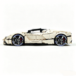 MOC-194680 1:8 Sports Car Ferrari LaFerrari Building Block Set 3636pcs Collectible Model Kit with Custom Wheels