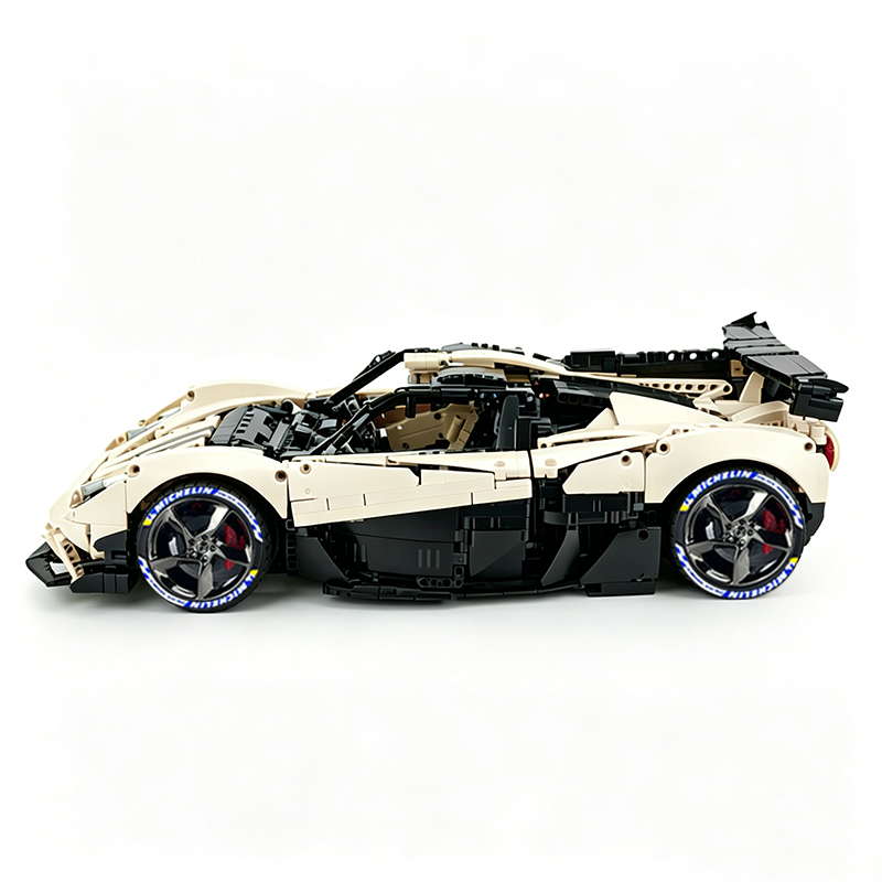 MOC-215951 1:8 Sports Car Gordon Murray Automotive T.50s Building Block Set 3427pcs Collectible Model Kit with Custom Wheels