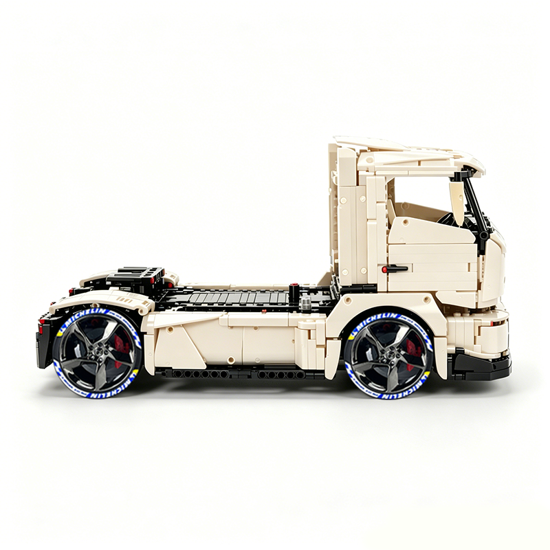 MOC-88792 1:11 Sports Car Race Truck Building Block Set 2064pcs Collectible Model Kit with Custom Wheels