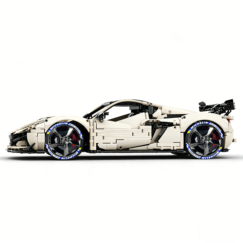 MOC-216686 1:8 Sports Car Corvette ZR1 2025 Building Block Set 3646pcs Collectible Model Kit with Custom Wheels