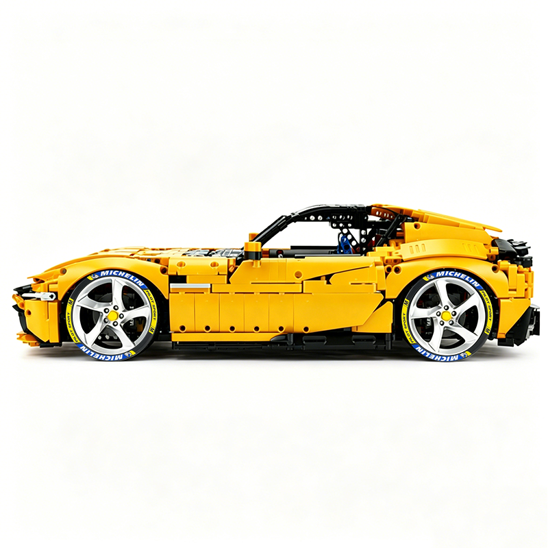 MOC-191495 1:8 Sports Car Ferrari 12Cilindri Building Block Set 3215 pcs Collectible Model Kit with Custom Wheels