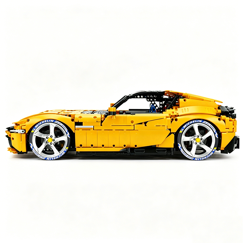 MOC-191495 1:8 Sports Car Ferrari 12Cilindri Building Block Set 3215 pcs Collectible Model Kit with Custom Wheels