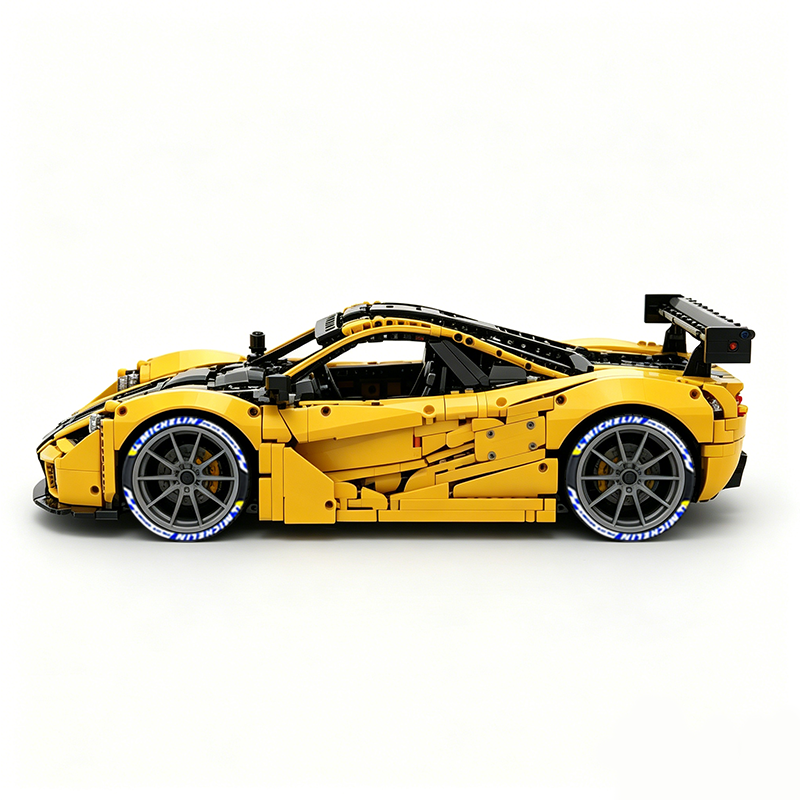 MOC-202525 1:8 Sports Car McLaren F1 GTR Concept Building Block Set 3473pcs Collectible Model Kit with Custom Wheels