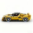 MOC-261024 1:8 Sports Car Ferrarl SC40 Building Block Set 2898pcs Collectible Model Kit with Custom Wheels