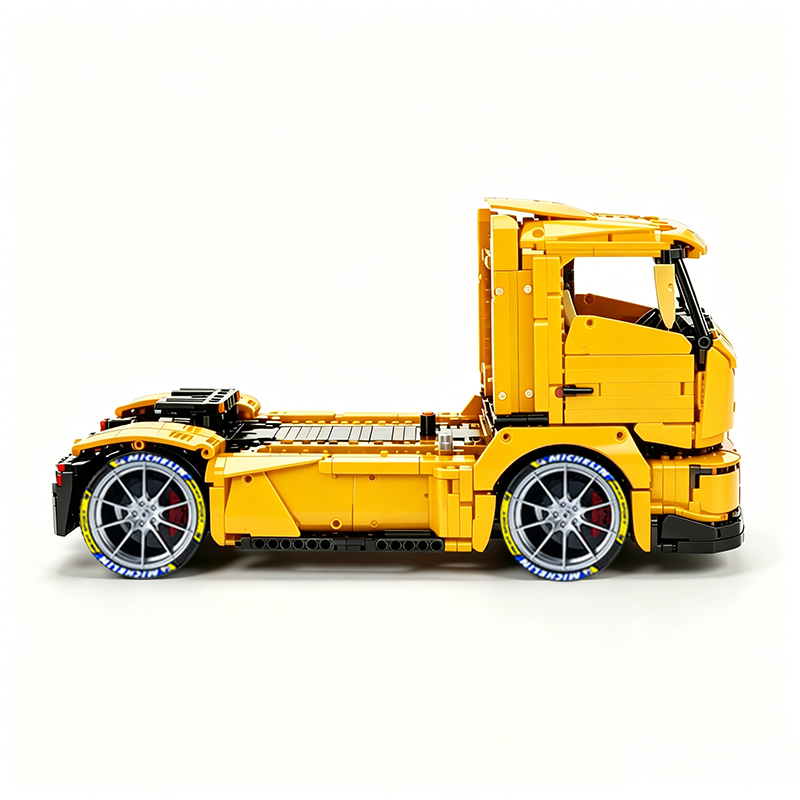 MOC-88792 1:11 Sports Car Race Truck Building Block Set 2064pcs Collectible Model Kit with Custom Wheels