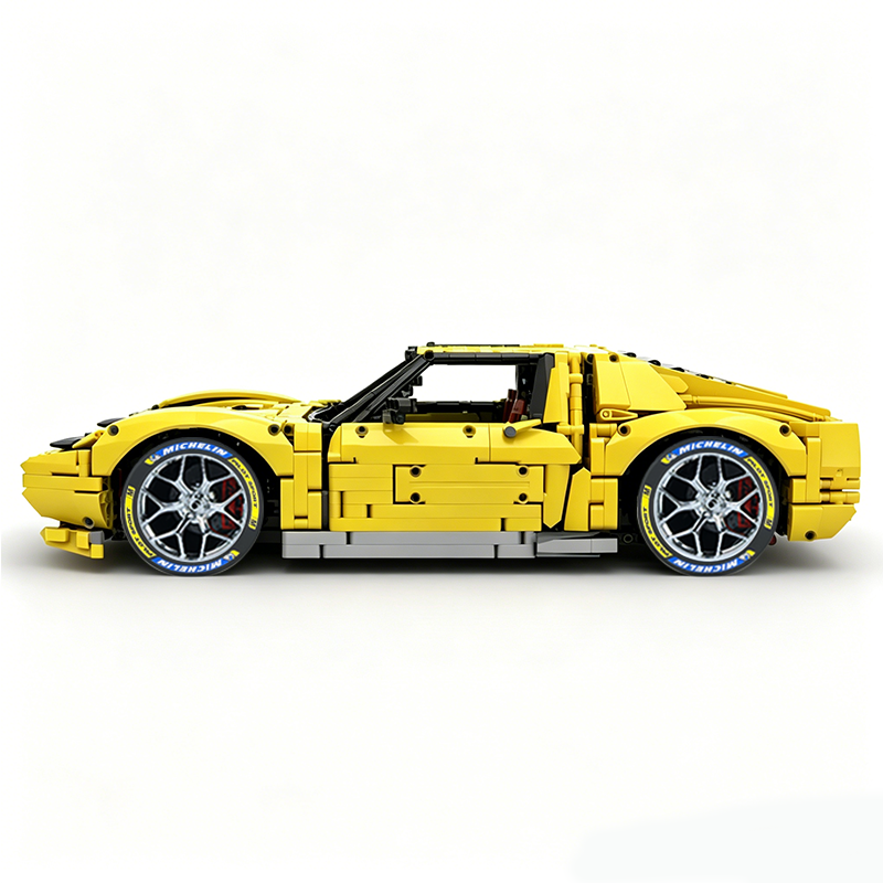 MOC-119000 1:8 Sports Car Lamborghini Miura Concept Building Block Set 3435pcs Collectible Model Kit with Custom Wheels