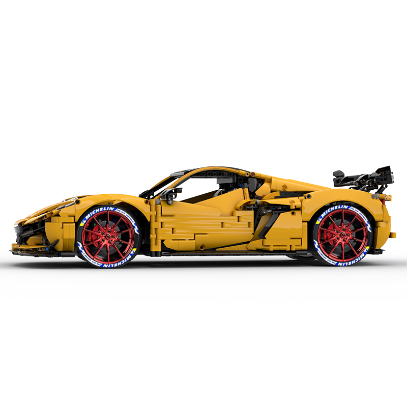 MOC-216686 1:8 Sports Car Corvette ZR1 2025 Building Block Set 3646pcs Collectible Model Kit with Custom Wheels