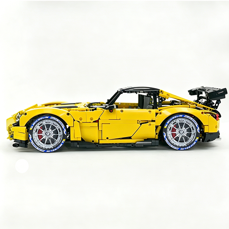 MOC-73939 1:8 Sports Car AMG GT R Black Series Building Block Set 2456 pcs Collectible Model Kit with Custom Wheels