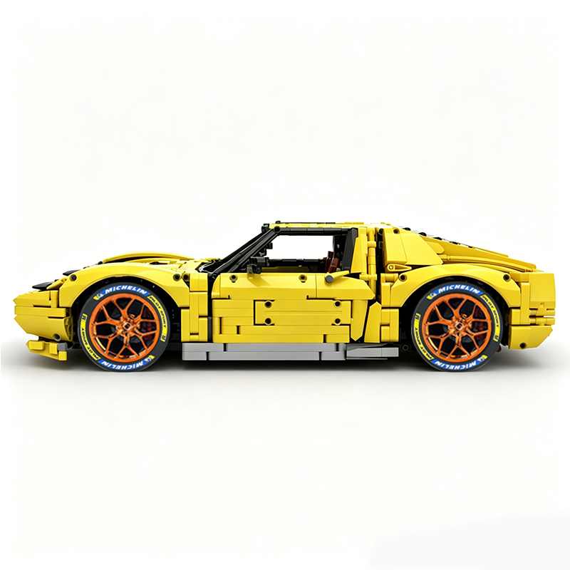 MOC-119000 1:8 Sports Car Lamborghini Miura Concept Building Block Set 3435pcs Collectible Model Kit with Custom Wheels