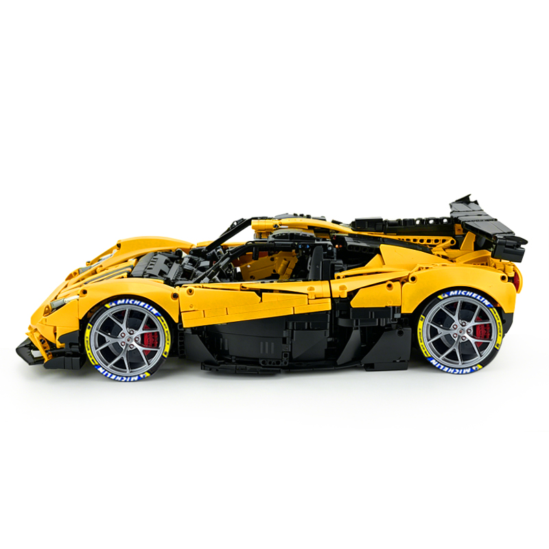 MOC-215951 1:8 Sports Car Gordon Murray Automotive T.50s Building Block Set 3427pcs Collectible Model Kit with Custom Wheels