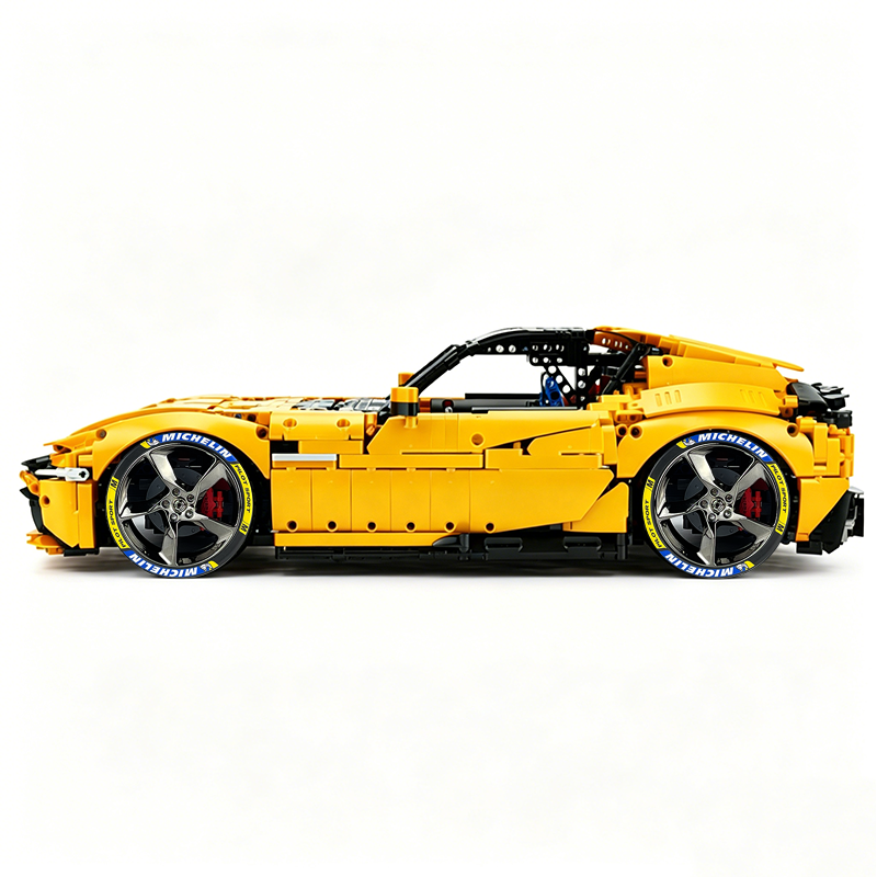 MOC-191495 1:8 Sports Car Ferrari 12Cilindri Building Block Set 3215 pcs Collectible Model Kit with Custom Wheels