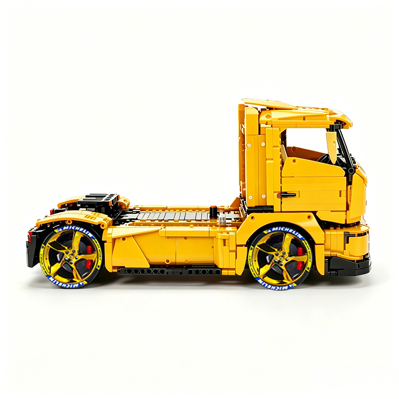 MOC-88792 1:11 Sports Car Race Truck Building Block Set 2064pcs Collectible Model Kit with Custom Wheels