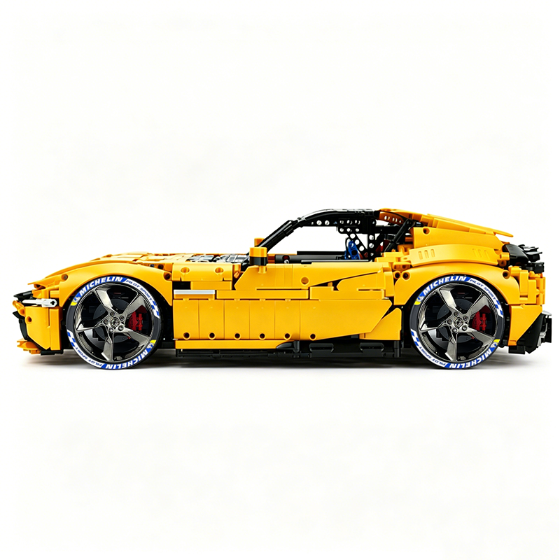 MOC-191495 1:8 Sports Car Ferrari 12Cilindri Building Block Set 3215 pcs Collectible Model Kit with Custom Wheels