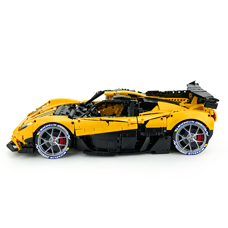 MOC-215951 1:8 Sports Car Gordon Murray Automotive T.50s Building Block Set 3427pcs Collectible Model Kit with Custom Wheels
