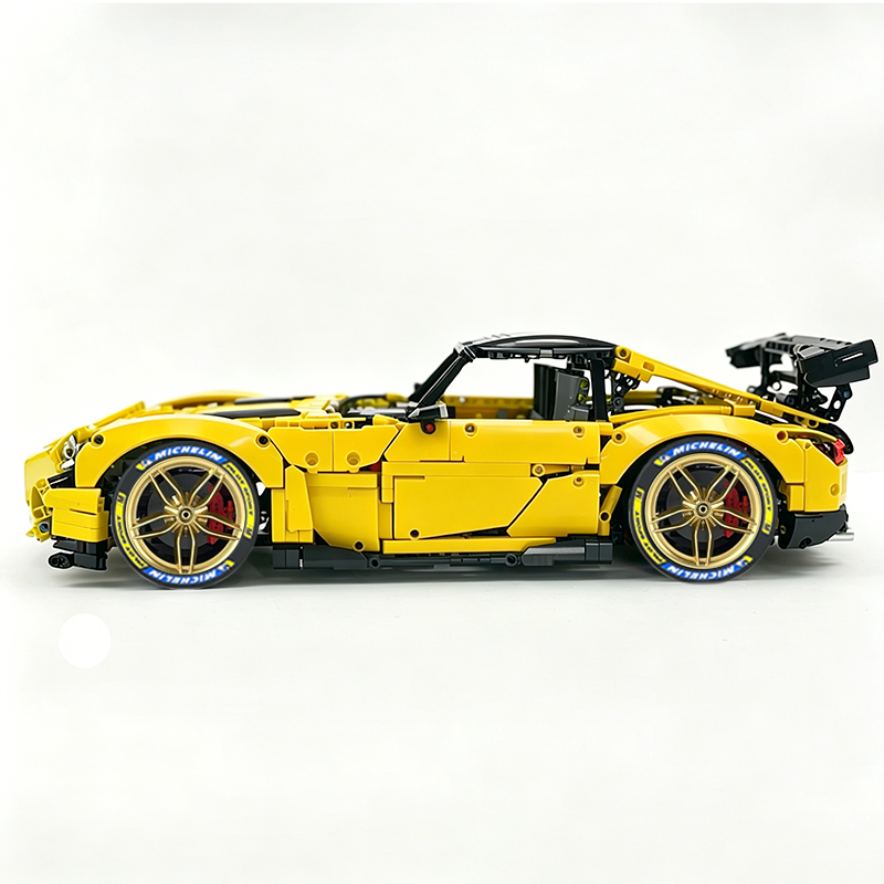 MOC-73939 1:8 Sports Car AMG GT R Black Series Building Block Set 2456 pcs Collectible Model Kit with Custom Wheels
