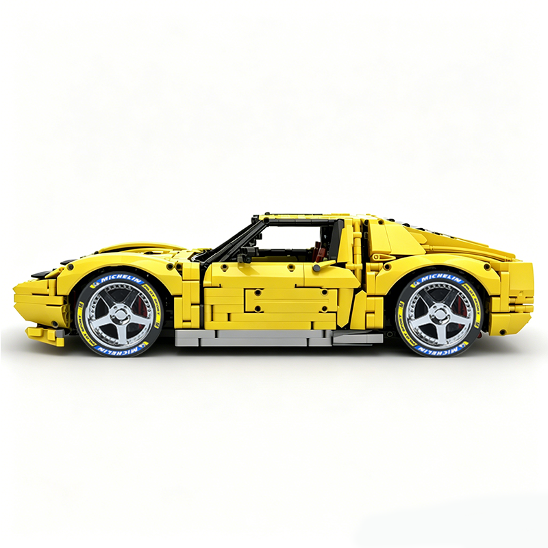 MOC-119000 1:8 Sports Car Lamborghini Miura Concept Building Block Set 3435pcs Collectible Model Kit with Custom Wheels