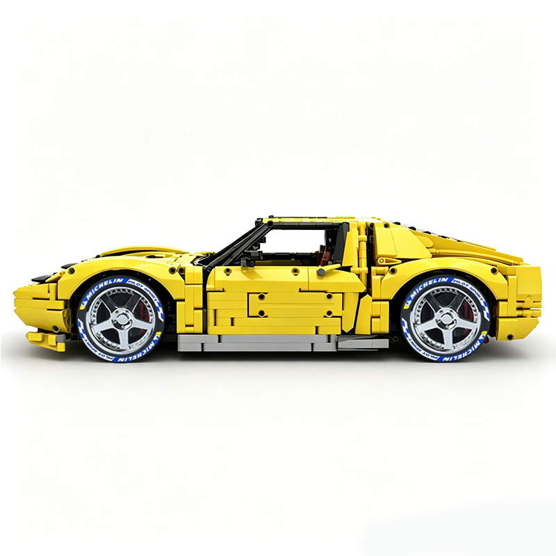 MOC-119000 1:8 Sports Car Lamborghini Miura Concept Building Block Set 3435pcs Collectible Model Kit with Custom Wheels