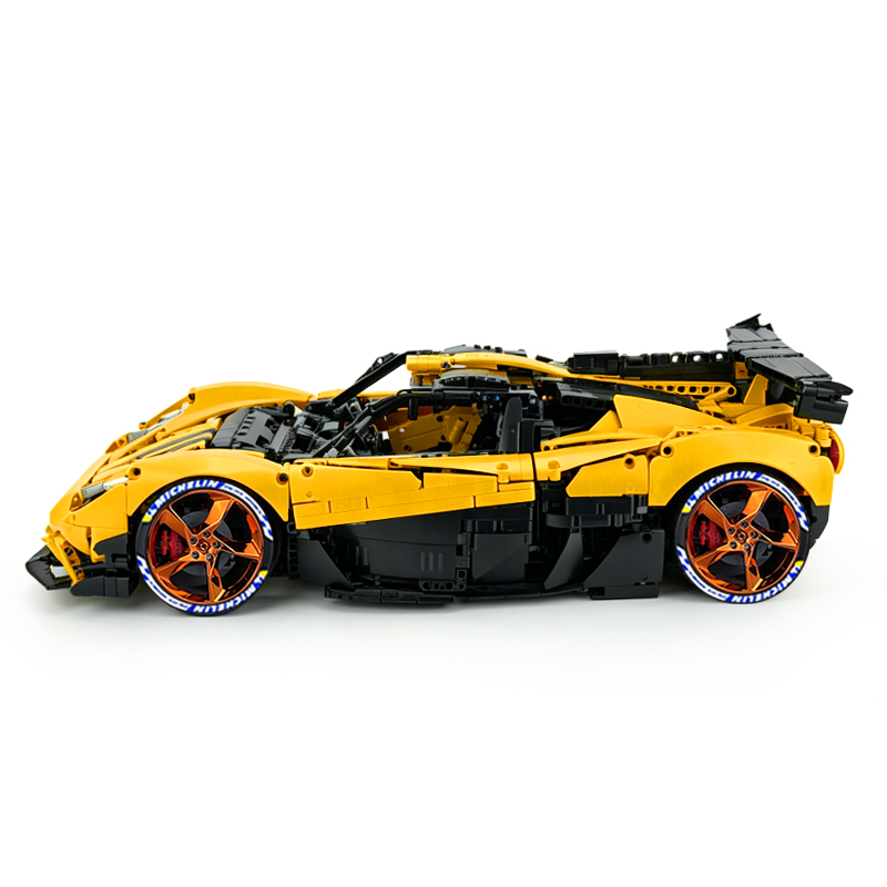MOC-215951 1:8 Sports Car Gordon Murray Automotive T.50s Building Block Set 3427pcs Collectible Model Kit with Custom Wheels