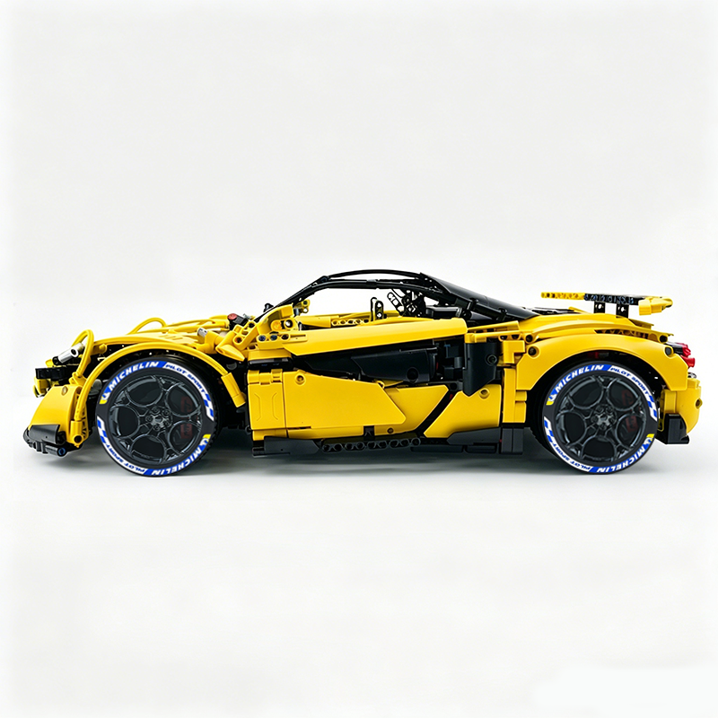 MOC-190653 1:8 Sports Car McLaren 600LT Building Block Set 2688pcs Collectible Model Kit with Custom Wheels