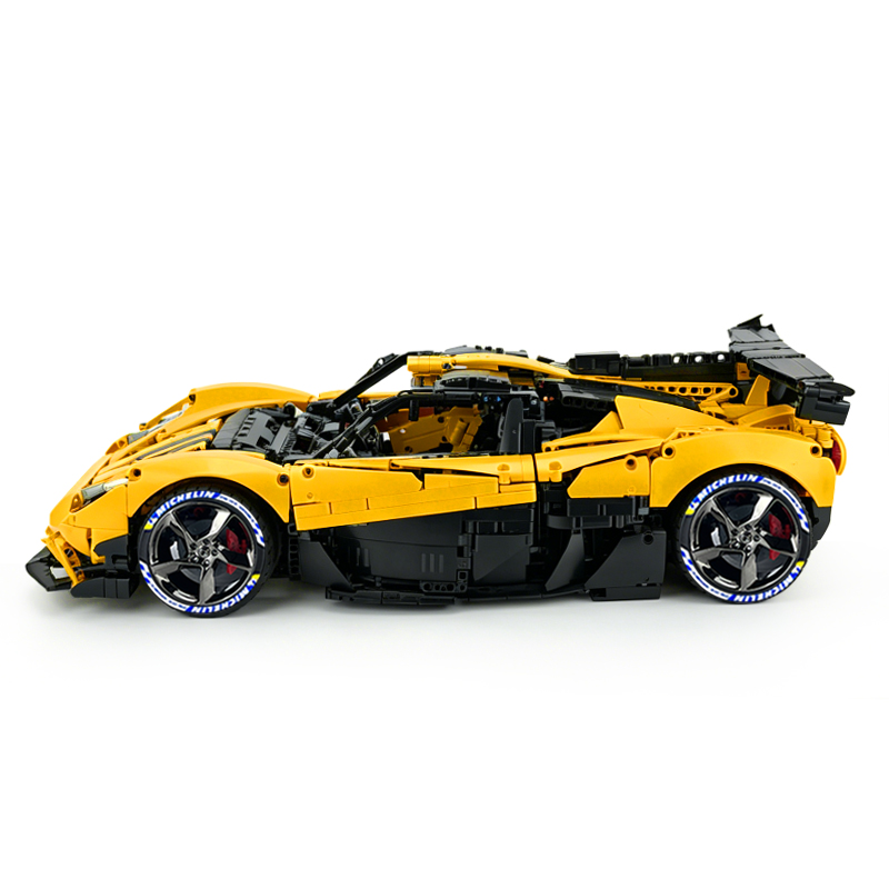 MOC-215951 1:8 Sports Car Gordon Murray Automotive T.50s Building Block Set 3427pcs Collectible Model Kit with Custom Wheels