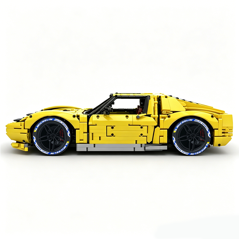 MOC-119000 1:8 Sports Car Lamborghini Miura Concept Building Block Set 3435pcs Collectible Model Kit with Custom Wheels