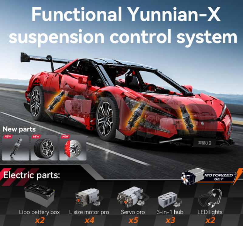 YangWang U9 Supercar 3671pcs