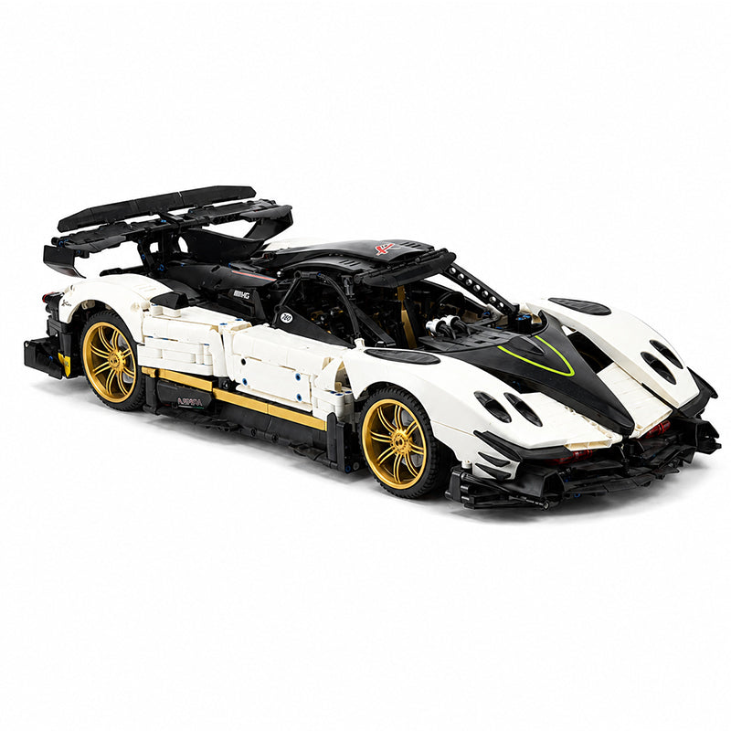 MOC Pagani Zonda 1:8 Model Hypercar Building Blocks Bricks | 3400 Pieces Ultimate Sports Car Model Kit