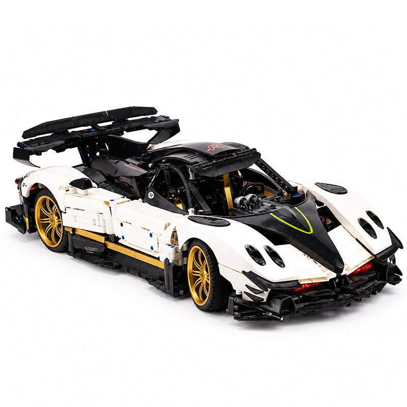 MOC Pagani Zonda 1:8 Model Hypercar Building Blocks Bricks | 3400 Pieces Ultimate Sports Car Model Kit