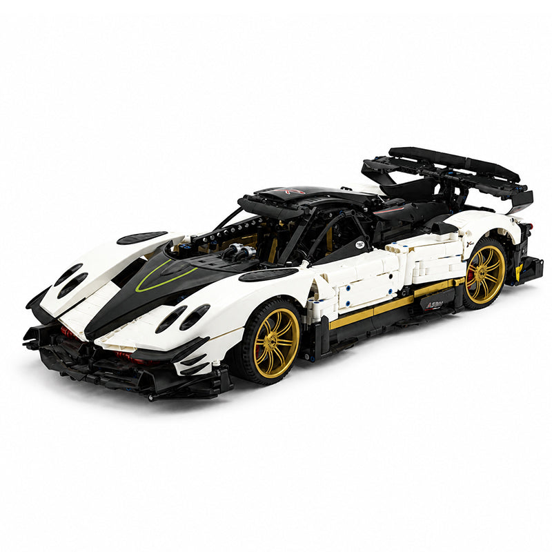 MOC Pagani Zonda 1:8 Model Hypercar Building Blocks Bricks | 3400 Pieces Ultimate Sports Car Model Kit