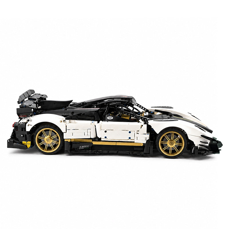 MOC Pagani Zonda 1:8 Model Hypercar Building Blocks Bricks | 3400 Pieces Ultimate Sports Car Model Kit