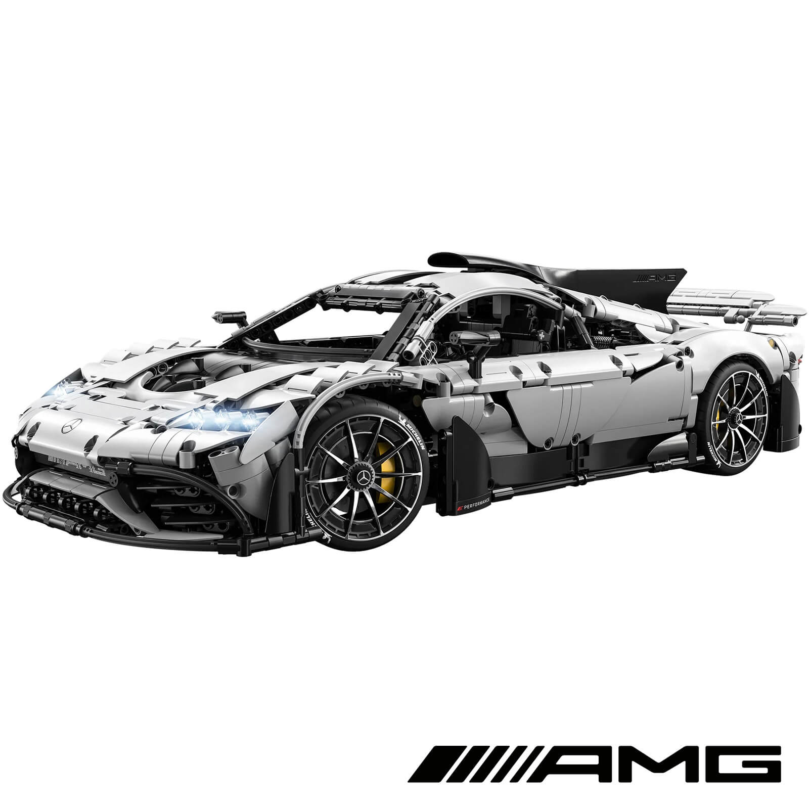 CADA-C61503 1:8 Sports Car Mercedes AMG One Building Block Set 3294pcs Adult Collector Collectible Model Kit