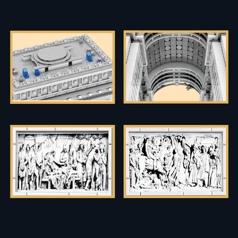 The Ultimate Arc de Triomphe Brick Model 3717pcs