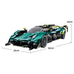 GULY-10658 1:8 Sports Car Aston Martin Valkyrie Building Block Set 3328pcs Adult Collector Collectible Model Kit