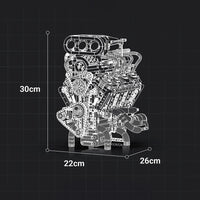 Supercharged V8 American Engine 2346pcs