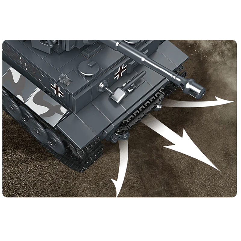 20014 Remote Controlled Tiger Tank 850pcs