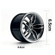 MOC Building Block Wheel Rims 6.5cm Outer Diameter 4.4cm Width, 1:8 Scale Technic Car Replacement Parts Compatible with 42115 42083, 6 Colors Available, Optional Rims Only / Rims with Tires